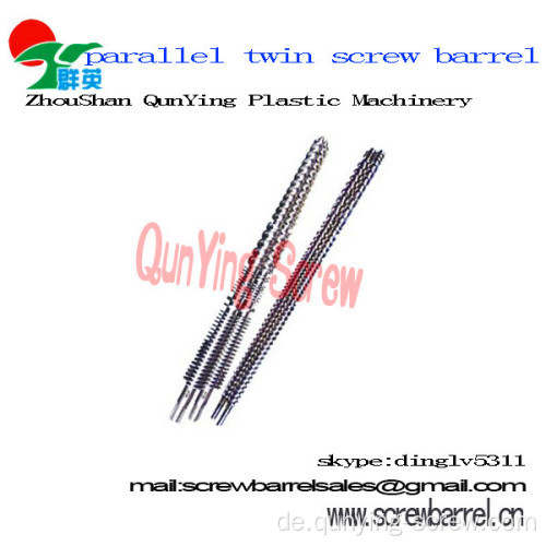 Twin Parallel Screw Barrel für Extruder oder Spritzenmaschine